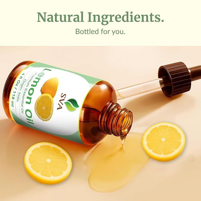 SVA Lemon Essential Oil – 4 Fl Oz – 100% Natural Lemon Oil - Image 8