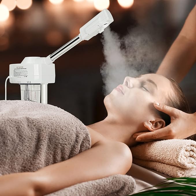 Nova Microdermabrasion Professional Facial Steamer On Wheels Ionic Ozone - Image 2