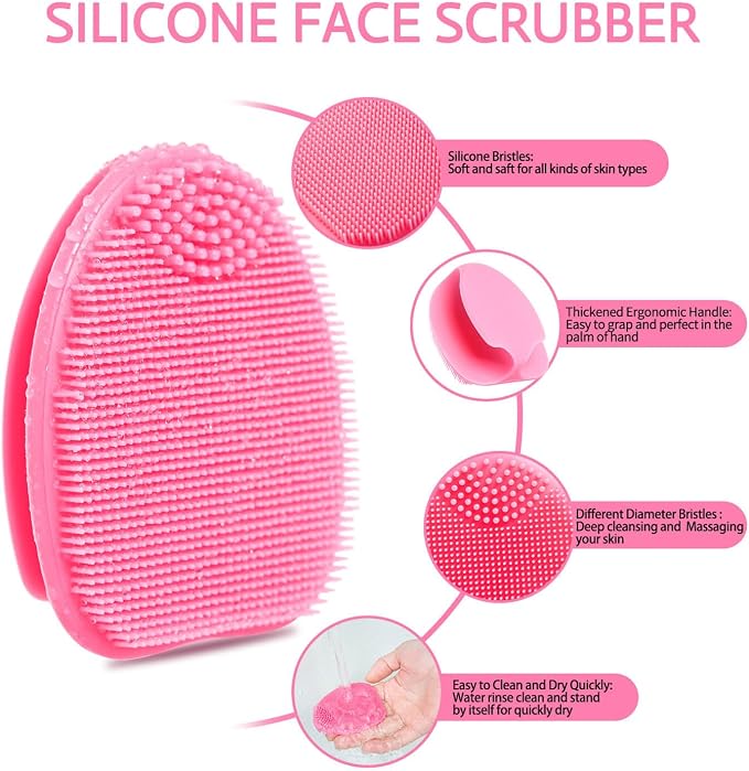 Silicone Face Scrubber, Face Scrubber, Facial Washing Brush - Image 7