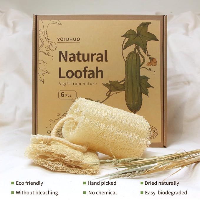 6Pack Luffa Sponges Gentle Exfoliating Body Scrubber - Image 7