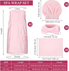 Tigeen Plus Size Towel Wrap for Women Spa Robe Set - Image 2