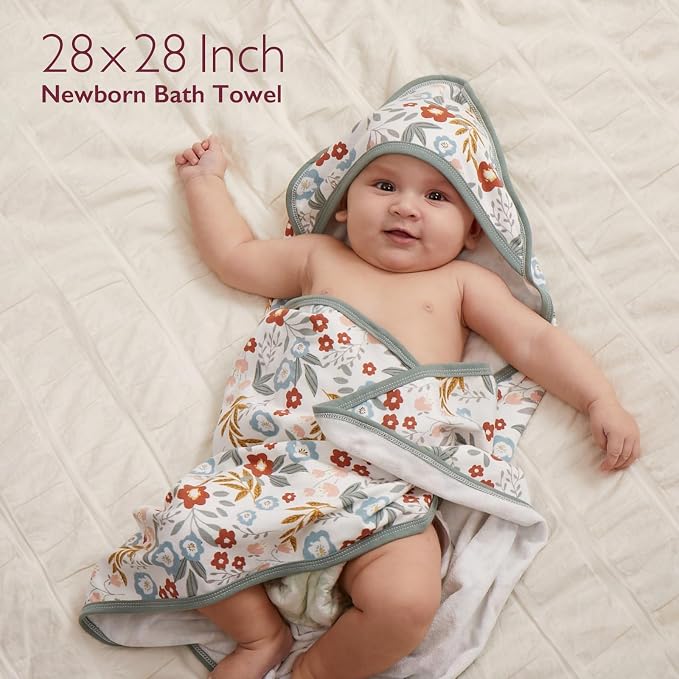 Momcozy Baby Towel with Hooded-2 Pack Soft Bath Towel Set-Shower Gifts or Bath - Image 2