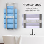 Towel Racks for Bathroom, STWWO Towel Storage for Small Bathroom 22inch - Image 2