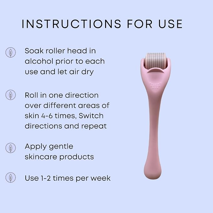 540 Stainless Steel Micropoint Derma Roller – Microneedling Roller - Image 9
