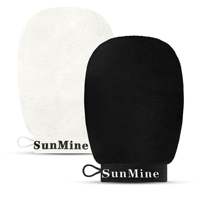 Exfoliating Gloves 2pcs Korean Exfoliating Mitts Glove Deep Body Scrub Dead by SunMine