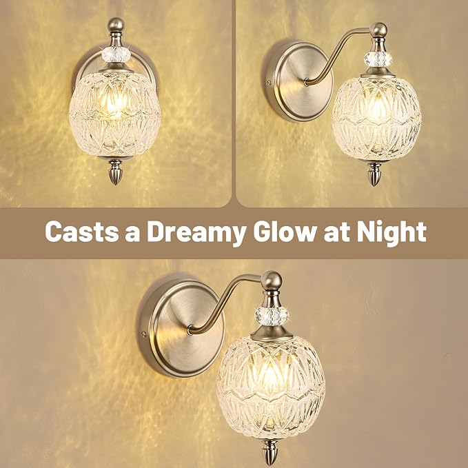 1 Piece Brushed Nickel Wall Sconce, 1-Light Mid Century Modern Brushed Nickel - Image 7