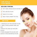 Under Eye Patches, 24K Gold Eye Mask, Collagen Gel Pads Patch Treatments - Image 5