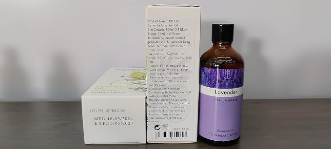 Lavender 3.38fl.oz Essential Oil, PHATOIL Aromatherapy Essential Oils - Image 8
