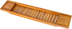 VaeFae Teak Bathtub Tray, Wooden Bath Caddy by VaeFaeDirect