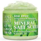 Dead Sea Collection Tea Tree Salt Scrub – Exfoliating Body Scrub by DeadSeaCollection