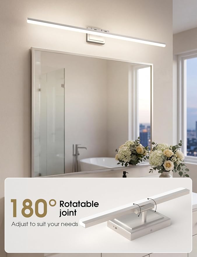 VOLISUN Modern Bathroom Vanity Light 48 inch, 40W Dimmable 5CCT Led Bathroom - Image 6
