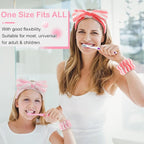 WHAVEL 6PCS Spa Headband and Wristbands Set, Face Wash Headband Wrist Bands - Image 5