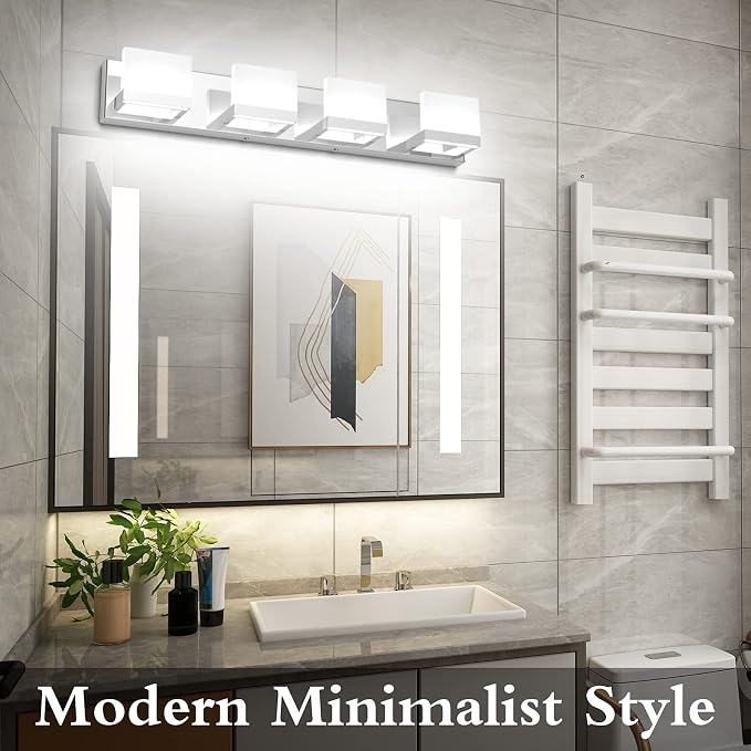 Tipace Dimmable Modern 4 Lights LED Vanity Light - Image 3