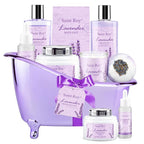 Mothers Day Gifts for Women, Lavender Bath and Body Gift Basket, Spa Kit for - Image 9