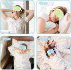 2 Pcs Plush Leopard Eye Mask Soft Sleeping Blindfold Eye Cover Comfortable - Image 6