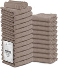 24 Pack Sand Hand Towel 100% Cotton Spa Towel – 16x26 inches Highly Absorbable by STFLinen