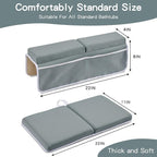 Baby Bath Kneeler and Elbow Rest Pad Set, Bath Kneeling Pad Thick Soft Quick - Image 4