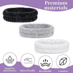 JJUNW 3Pcs Make Up Headband, Spa-Headbands, Hair Headbands - Image 4