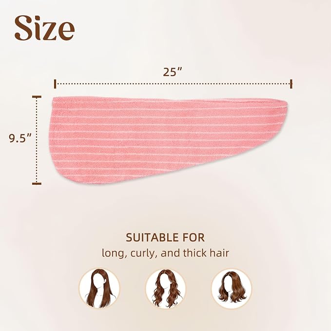 Jacquotha Cotton Hair Towels Wrap - Image 3