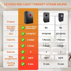Upgraded 2 Person Infrared Sauna Box, 77”x 37”x 50” Portable Sauna - Image 4