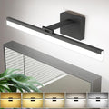 SOLFART 23.6 inch Black Bathroom Light Fixture 5 Color Temperature Dimmable LED by SOLFART
