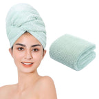 Microfiber Hair Towel Quick Dry Hair Towel Hair Drying Towels Suitable by LAOJBABA