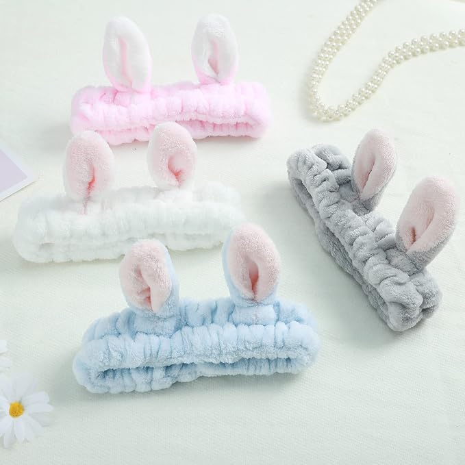 4 Pack Elastic Makeup Headbands - Image 7