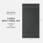REDKISS 2 Pack 70"x35" Extra Large Bath Sheets - Image 3