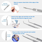 jindian Ingrown Toenail Pedicure Tool Kit Nail File and Nail Lifter Pusher - Image 3