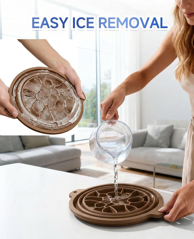 Ice Face Bowl with Built-in Ice Tray, Collapsible Silicone Facial Ice Bath Bowl - Image 7