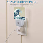Plug in Night Lights Japanese Great Wave Nightlight Plug Into Wall Dusk to Dawn - Image 3