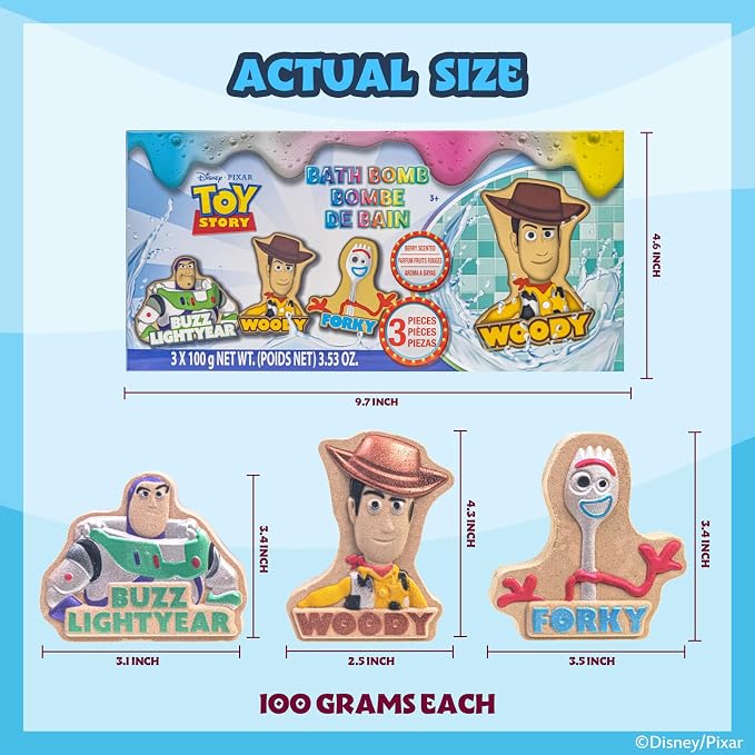 Toy Story Woody Buzz Lightyear and Forky Bath Bombs - Image 4