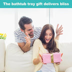 Expandable Bathtub Tray Caddy, Foldable Bath Table Trays, Bathtub & Bathroom - Image 8