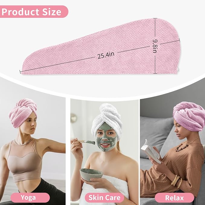 my novel things 3 Pack Hair Towel Wrap - Image 7