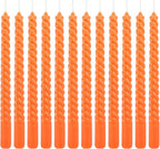 WPONSZU 12 Pack 10 Inch Spiral Taper Candle Set, Unscented Dripless Candlesticks - Image 2