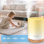 URPOWER 300ml Essential Oil Diffuser Ultrasonic Air Humidifier AUTO Shut Off - Image 4