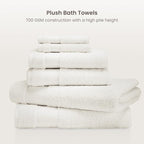 BIOWEAVES 100% Organic Cotton 700 GSM Plush 6-Piece Towel Set GOTS Certified - Image 2