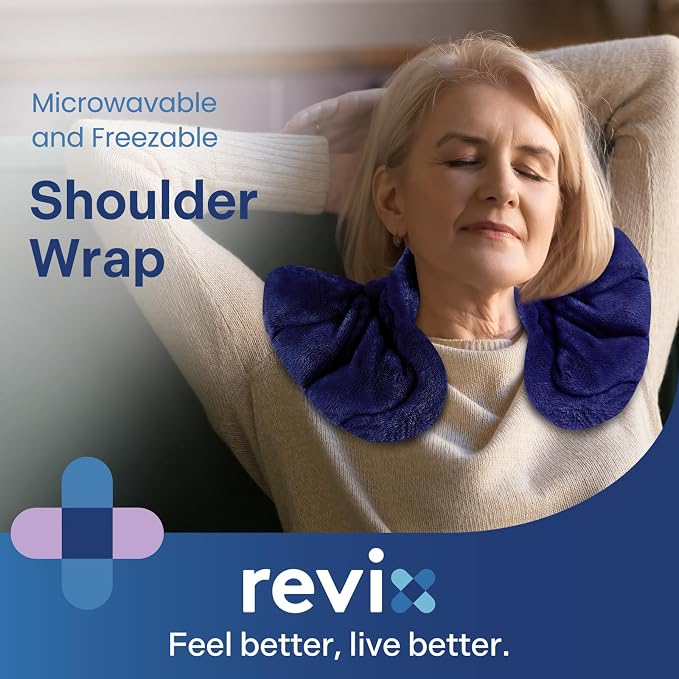 REVIX Microwave Heating Pad for Neck Shoulders and Back, Weighted Hot Neck - Image 6