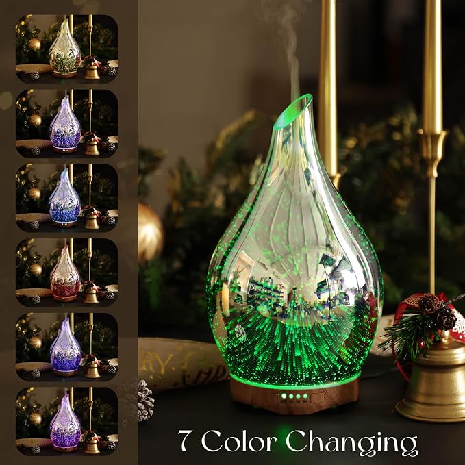 Porseme Essential Oil Diffuser 280ml Aromatherapy Ultrasonic Oil Diffusers 3D - Image 2