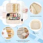 OCHEAL Makeup Bag Set, Portable Travel Makeup Bags Cosmetic Organizer Bag - Image 3