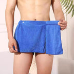 Men Boys Soft Wearable Bath Towel Short Pants Adjustable Mircofiber Towel Pool - Image 3