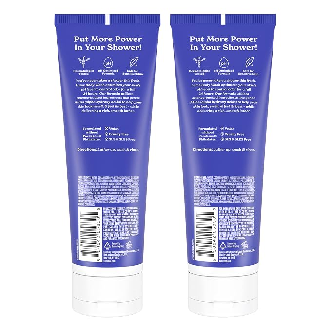 Lume Acidified Body Wash for 24 Hour Odor Control - Image 9