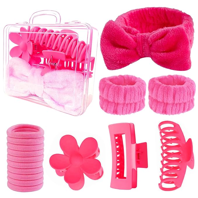 16 Pcs Skincare Headband Set, Face Washing Headband by XiuyingFeng