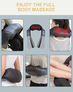 Neck Massager with Heat, Shiatsu Shoulder and Back Massager, Electric Kneading - Image 6