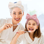 3 Pieces Wash Face Headband Makeup Spa Headband Towel Terry Hair Bands - Image 5