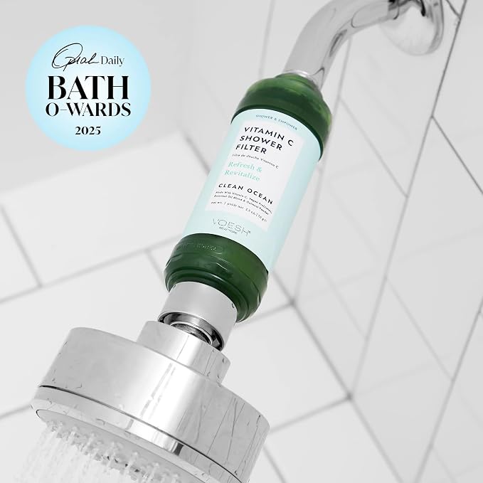 VOESH Vitamin C Shower Filter, Clean Ocean, Shower Aromatherapy, Water Purifier - Image 4
