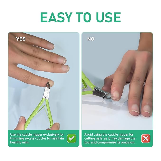 Professional Cuticle Trimmer Nail Cuticle Cutter Stainless Steel Cuticle Nippers - Image 8