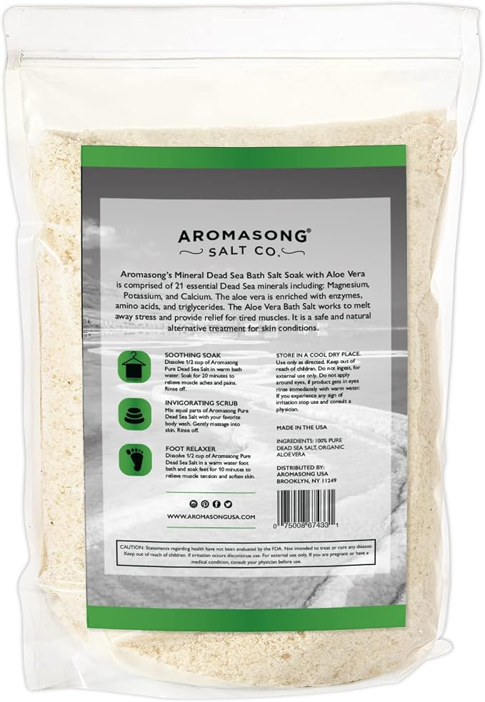 Aromasong 19 lbs RAW Dead Sea Salt - Image 8