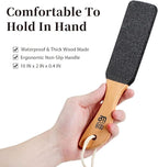 Pumice Stone Foot File, Wooden Handle Foot Scrubber & Callus Remover - Image 3