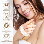 2 Pack Dry Brushing Body Brush, Natural Bristle Exfoliating Brush - Image 4